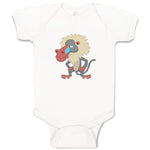 Baby Clothes Monkey Angry Long Hair and Beard Safari Baby Bodysuits Cotton