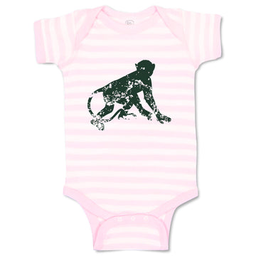 Baby Clothes Monkey Shadow Safari Baby Bodysuits Boy & Girl Cotton