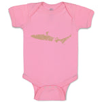 Baby Clothes Shark Shadow Animals Ocean Sea Life Baby Bodysuits Cotton