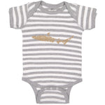 Baby Clothes Shark Shadow Animals Ocean Sea Life Baby Bodysuits Cotton