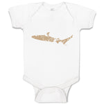 Baby Clothes Shark Shadow Animals Ocean Sea Life Baby Bodysuits Cotton