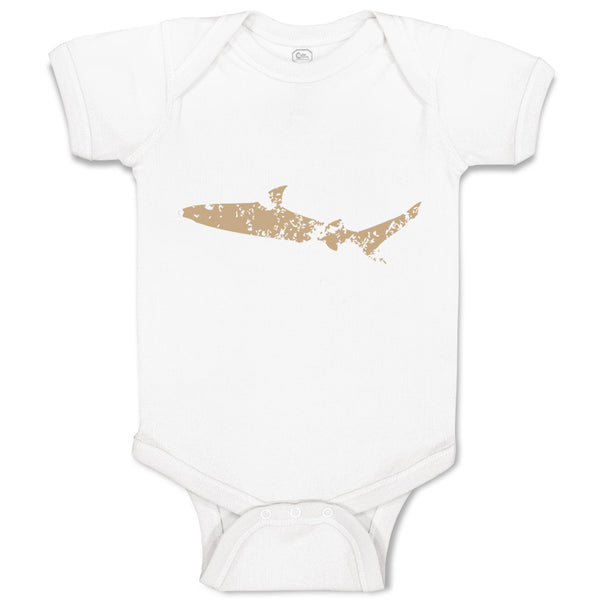 Baby Clothes Shark Shadow Animals Ocean Sea Life Baby Bodysuits Cotton