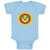 Baby Clothes Lion Head in Sun Circle Safari Baby Bodysuits Boy & Girl Cotton