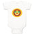 Baby Clothes Lion Head in Sun Circle Safari Baby Bodysuits Boy & Girl Cotton
