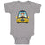 Baby Clothes Monkey Driving Car Safari Baby Bodysuits Boy & Girl Cotton