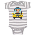 Baby Clothes Monkey Driving Car Safari Baby Bodysuits Boy & Girl Cotton