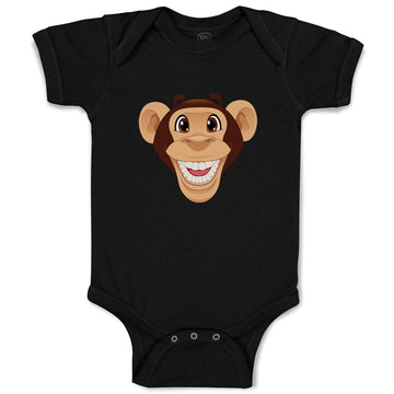 Baby Clothes Monkey Head Funny Safari Baby Bodysuits Boy & Girl Cotton