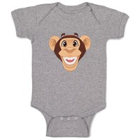 Baby Clothes Monkey Head Funny Safari Baby Bodysuits Boy & Girl Cotton