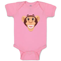 Baby Clothes Monkey Head Funny Safari Baby Bodysuits Boy & Girl Cotton