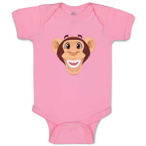 Baby Clothes Monkey Head Funny Safari Baby Bodysuits Boy & Girl Cotton