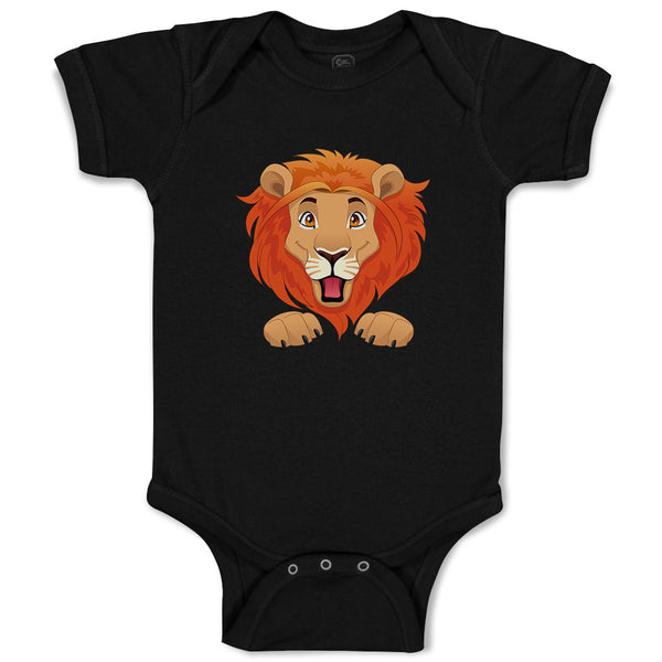 Baby Clothes Lion Head Smiling Safari Baby Bodysuits Boy & Girl Cotton
