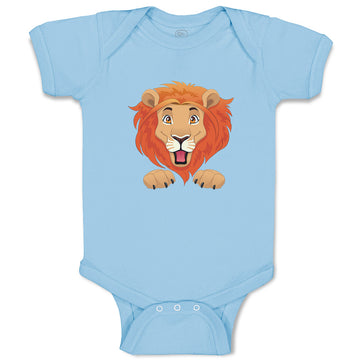 Baby Clothes Lion Head Smiling Safari Baby Bodysuits Boy & Girl Cotton