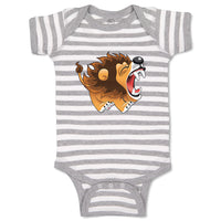 Baby Clothes Barking Lion Animals Safari Baby Bodysuits Boy & Girl Cotton
