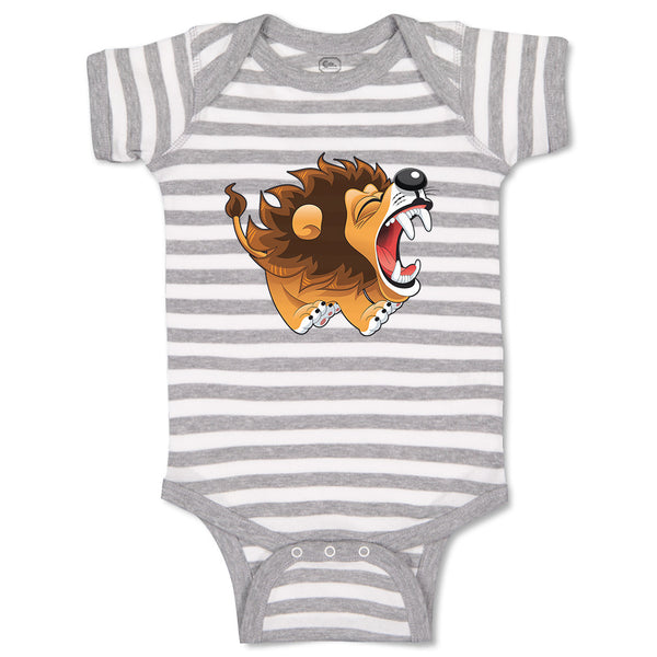Baby Clothes Barking Lion Animals Safari Baby Bodysuits Boy & Girl Cotton