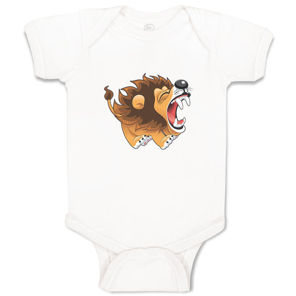 Baby Clothes Barking Lion Animals Safari Baby Bodysuits Boy & Girl Cotton