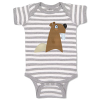 Baby Clothes Beaver Humor Funny Baby Bodysuits Boy & Girl Newborn Clothes Cotton