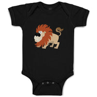 Baby Clothes Lion Cartoon Animals Style A Safari Baby Bodysuits Cotton