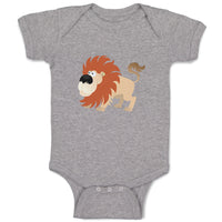 Baby Clothes Lion Cartoon Animals Style A Safari Baby Bodysuits Cotton