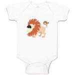 Baby Clothes Lion Cartoon Animals Style A Safari Baby Bodysuits Cotton