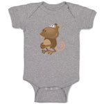 Baby Clothes Monkey Cartoon Animals Safari Baby Bodysuits Boy & Girl Cotton