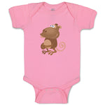 Baby Clothes Monkey Cartoon Animals Safari Baby Bodysuits Boy & Girl Cotton