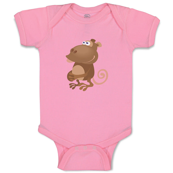 Baby Clothes Monkey Cartoon Animals Safari Baby Bodysuits Boy & Girl Cotton