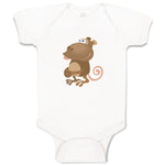 Baby Clothes Monkey Cartoon Animals Safari Baby Bodysuits Boy & Girl Cotton