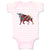 Baby Clothes Bull in Spanish Ornament Baby Bodysuits Boy & Girl Cotton
