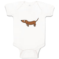 Baby Clothes Dachshund Dog Lover Pet Baby Bodysuits Boy & Girl Cotton
