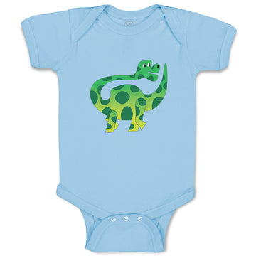 Baby Clothes Dinosaur Trying to Reach His Tail Dinosaurs Dino Trex Cotton