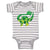 Baby Clothes Dinosaur Trying to Reach His Tail Dinosaurs Dino Trex Cotton