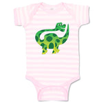 Baby Clothes Dinosaur Trying to Reach His Tail Dinosaurs Dino Trex Cotton