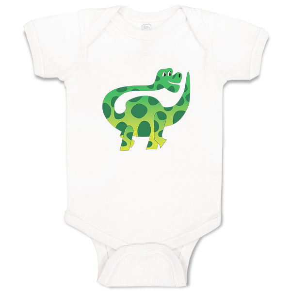 Baby Clothes Dinosaur Trying to Reach His Tail Dinosaurs Dino Trex Cotton