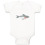 Baby Clothes Shark Aggressive Animals Ocean Sea Life Baby Bodysuits Cotton