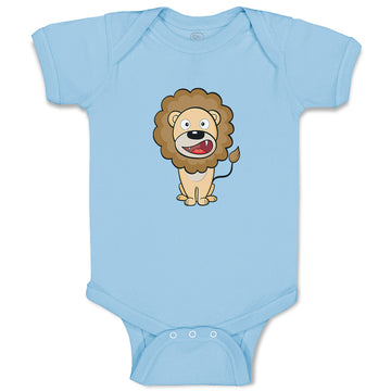 Baby Clothes Lion Open Mouth Safari Baby Bodysuits Boy & Girl Cotton