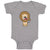 Baby Clothes Lion Open Mouth Safari Baby Bodysuits Boy & Girl Cotton