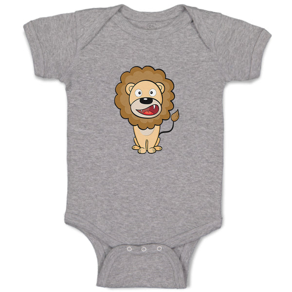 Baby Clothes Lion Open Mouth Safari Baby Bodysuits Boy & Girl Cotton