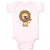 Baby Clothes Lion Open Mouth Safari Baby Bodysuits Boy & Girl Cotton