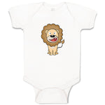 Baby Clothes Lion Open Mouth Safari Baby Bodysuits Boy & Girl Cotton