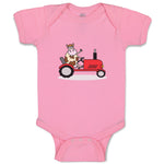 Baby Clothes Cow in Tractor Farm Baby Bodysuits Boy & Girl Cotton