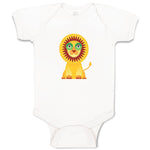 Baby Clothes Lion in Ornament Safari Baby Bodysuits Boy & Girl Cotton