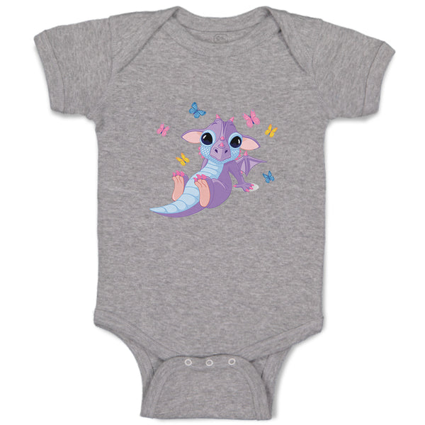 Baby Clothes Baby Dragon and Butterflies Cute Baby Bodysuits Boy & Girl Cotton