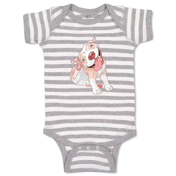 Baby Clothes Pitbull Itching Dog Lover Pet Baby Bodysuits Boy & Girl Cotton