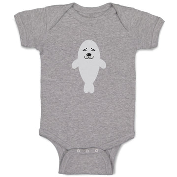 Baby Clothes Fur Seal White Ocean Sea Life Baby Bodysuits Boy & Girl Cotton
