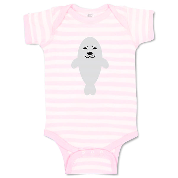 Baby Clothes Fur Seal White Ocean Sea Life Baby Bodysuits Boy & Girl Cotton