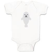 Baby Clothes Fur Seal White Ocean Sea Life Baby Bodysuits Boy & Girl Cotton