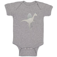 Baby Clothes Dinosaur Grey Dinosaurs Dino Trex Baby Bodysuits Boy & Girl Cotton