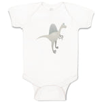 Baby Clothes Dinosaur Grey Dinosaurs Dino Trex Baby Bodysuits Boy & Girl Cotton