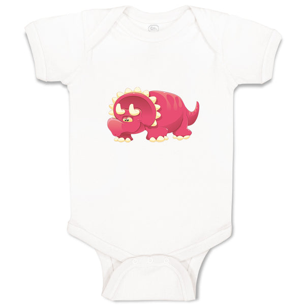 Baby Clothes Dinosaur Fat with Horns Dinosaurs Dino Trex Baby Bodysuits Cotton