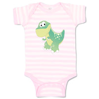 Baby Clothes Baby Dinosaur Green Dinosaurs Dino Trex Baby Bodysuits Cotton